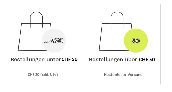 Kostenloser Versand